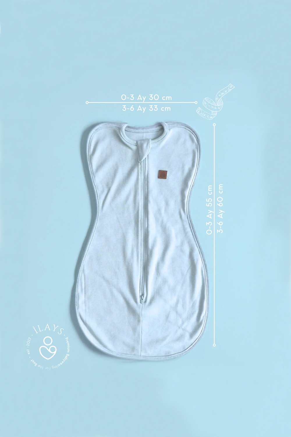 2'li Yenidoğan Kelebek Kundak - Soft Mavi