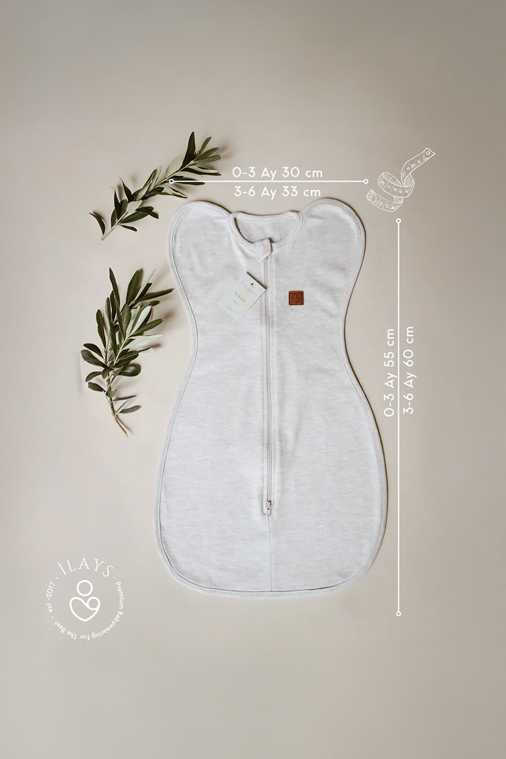 Yenidoğan Kundak Tulumu uyku kundağı uyku tulumu - Soft Bej