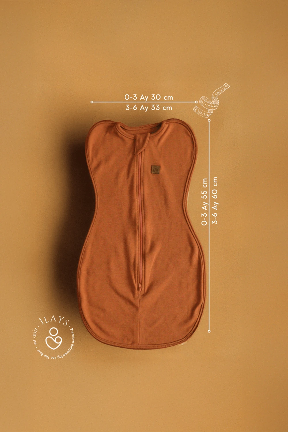 Yenidoğan Kundak Tulumu uyku kundağı uyku tulumu - Kiremit