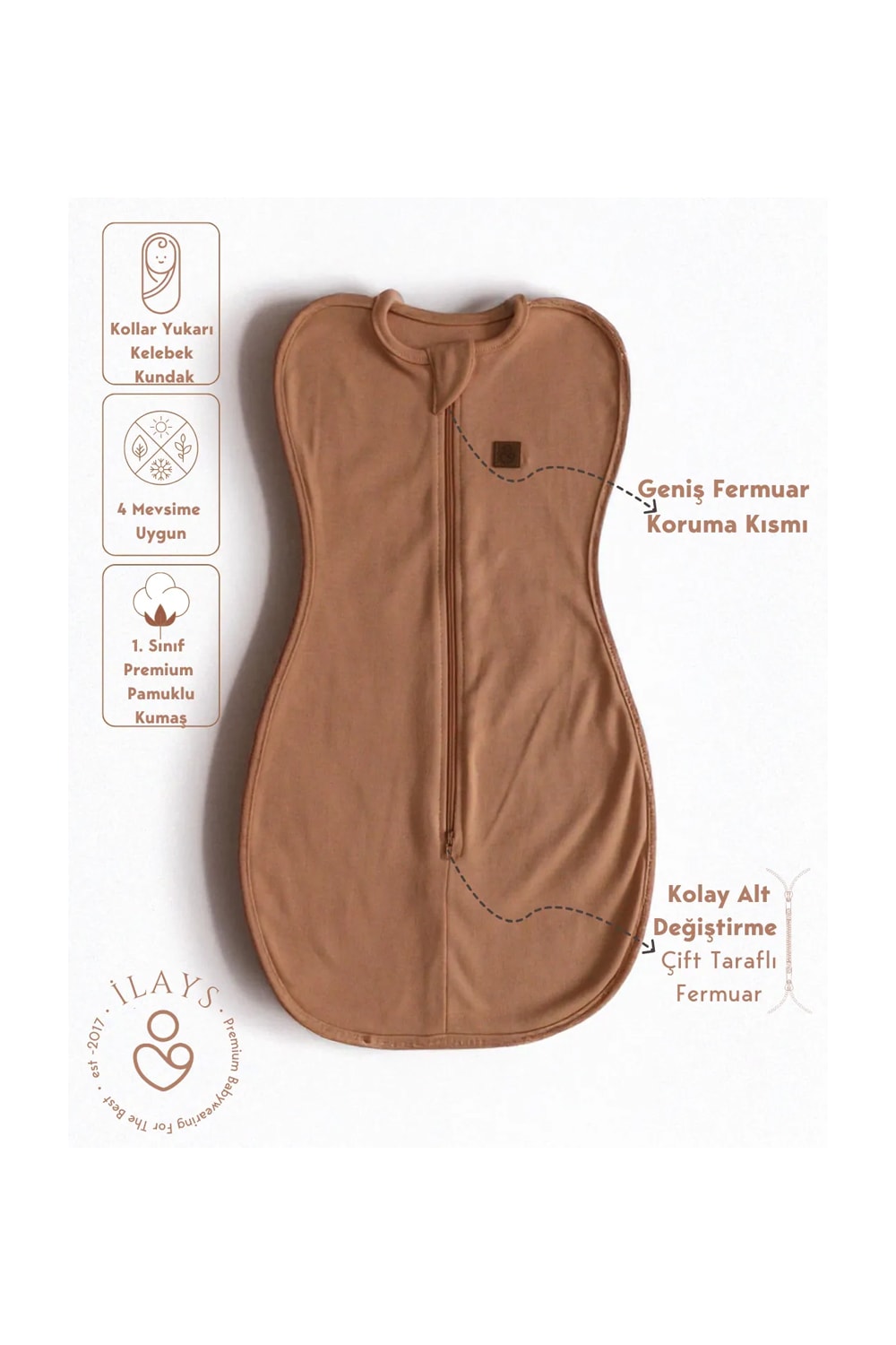 Yenidoğan Kundak Tulumu uyku kundağı uyku tulumu - Soğan Kabuğu