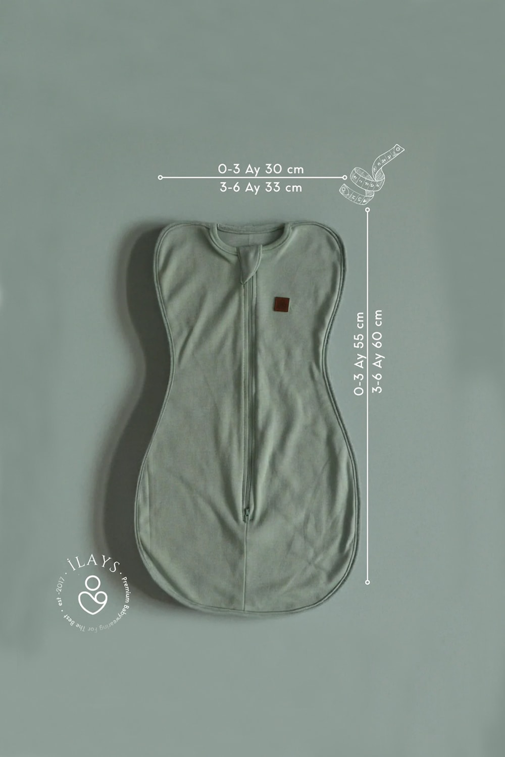 Yenidoğan Kundak Tulumu uyku kundağı uyku tulumu - Mint