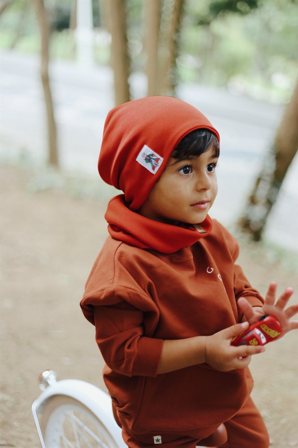 Bebek ve Çocuk Beresi bebek şapkası çocuk şapkası - Kiremit