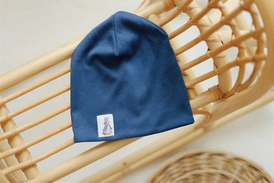 Bebek ve Çocuk Beresi bebek şapkası çocuk şapkası - İndigo Mavisi