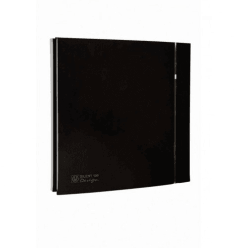 S&P Silent 100 CZ Black Design 100mm Sessiz Dekoratif Banyo Fanı – Siyah Panel