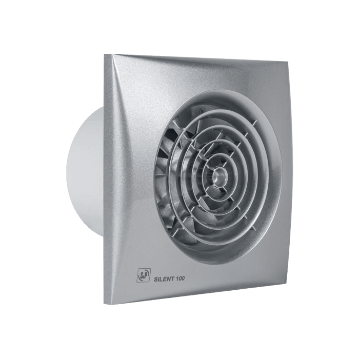 S&P Silent 100 CZ Silver 100mm Sessiz Banyo Fanı