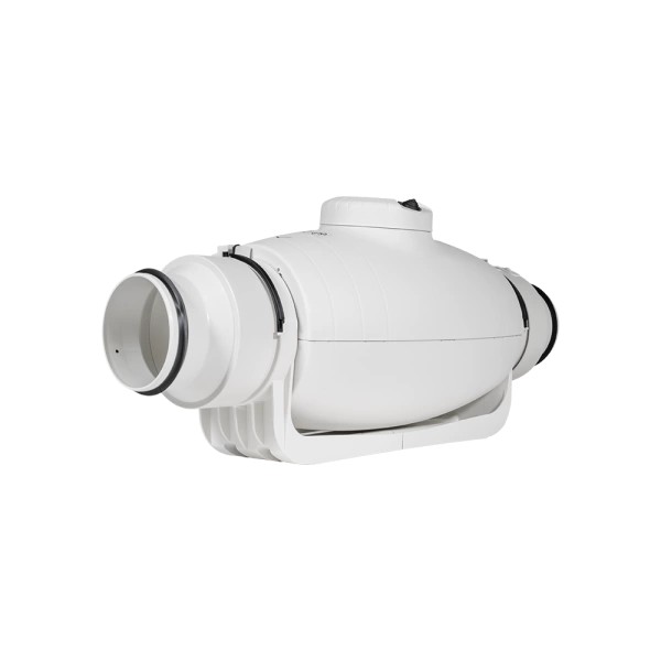 S&P TD-250/100 SILENT Yuvarlak Kanal Tipi Fan – 100 mm, Sessiz, 2 Hız Kademeli, IP44 Koruma