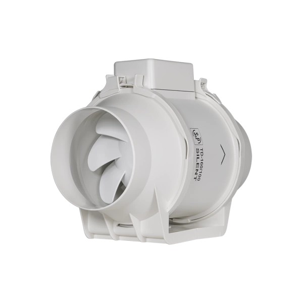 S&P TD-160/100 N SILENT Yuvarlak Kanal Tipi Fan – 100 mm, Sessiz, 2 Hız Kademeli, IP44 Koruma