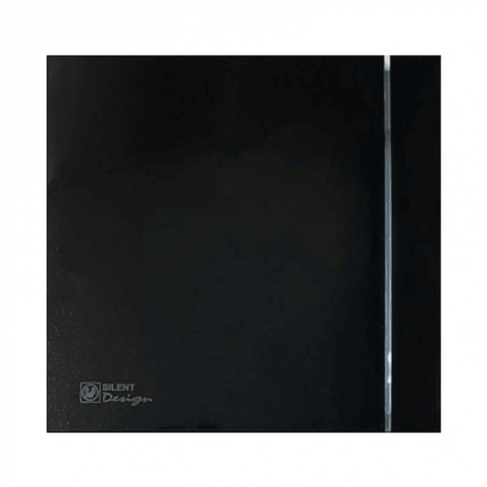 S&P Silent 100 CZ Black Design 100mm Sessiz Dekoratif Banyo Fanı – Siyah Panel