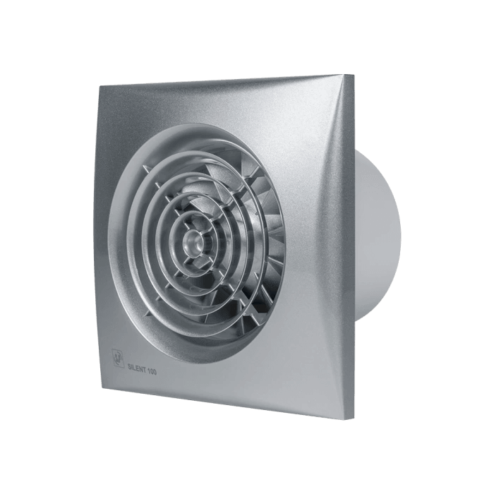 S&P Silent 100 CZ Silver 100mm Sessiz Banyo Fanı