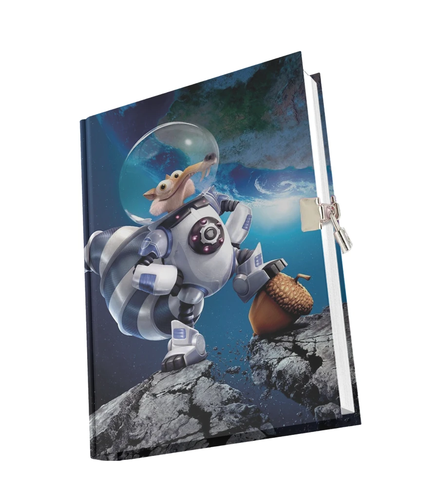 Kilitli Hatıra Günlük Anı Defteri Çizgi Karakterler Yıldız Kids Seri - Buz Devri