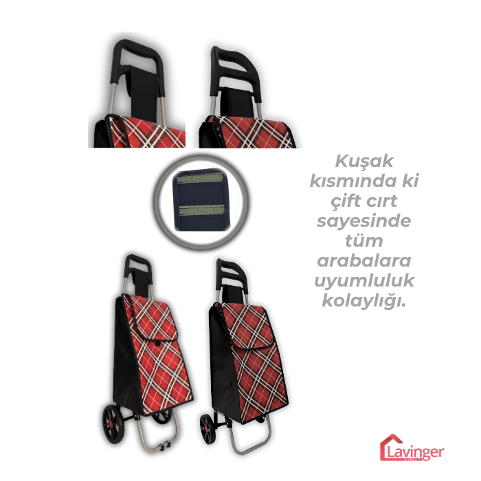 Pazar Arabası Yedek Çantası Taban Suntası Hediye !