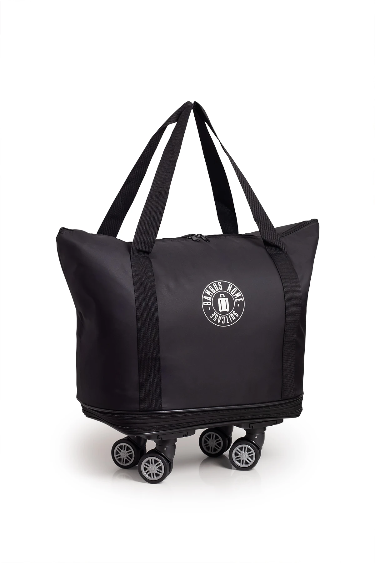 İki Körüklü Demonte Sessiz Tekerlekli Valiz-Çanta-Bavul