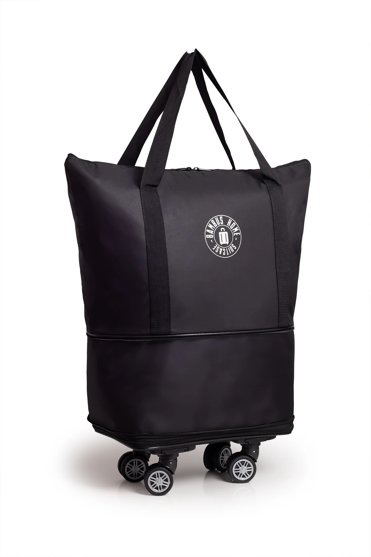 İki Körüklü Demonte Sessiz Tekerlekli Valiz-Çanta-Bavul