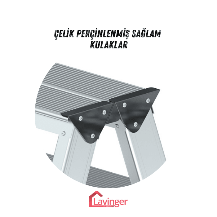 Lüks Alüminyum Çift Çıkışlı Merdiven
