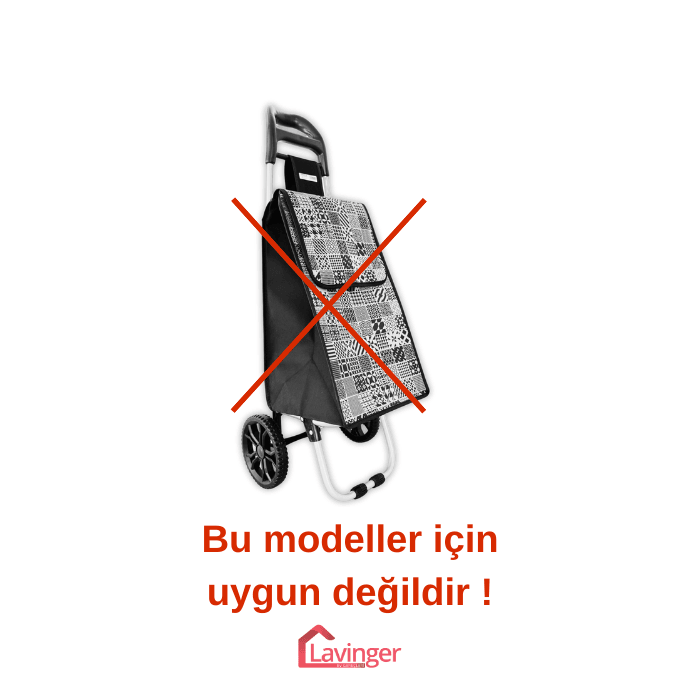 Pazar Arabası Yedek Çantası Telli Model İçin