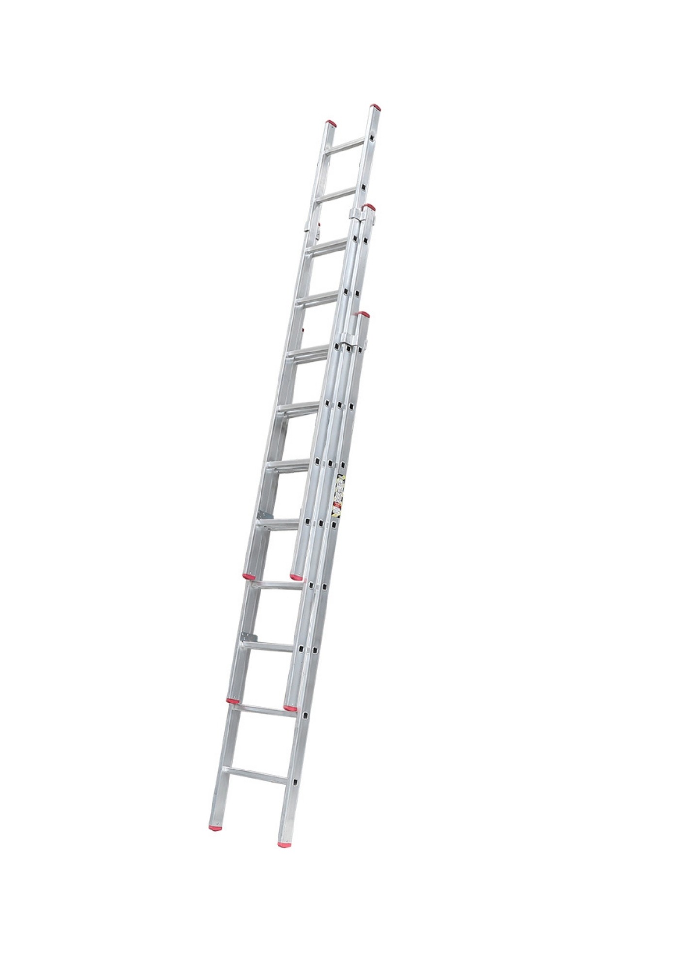 Üç Parçalı 8 Basamaklı Sürgülü 3x2.5=7.5 Metre Alüminyum Merdiven