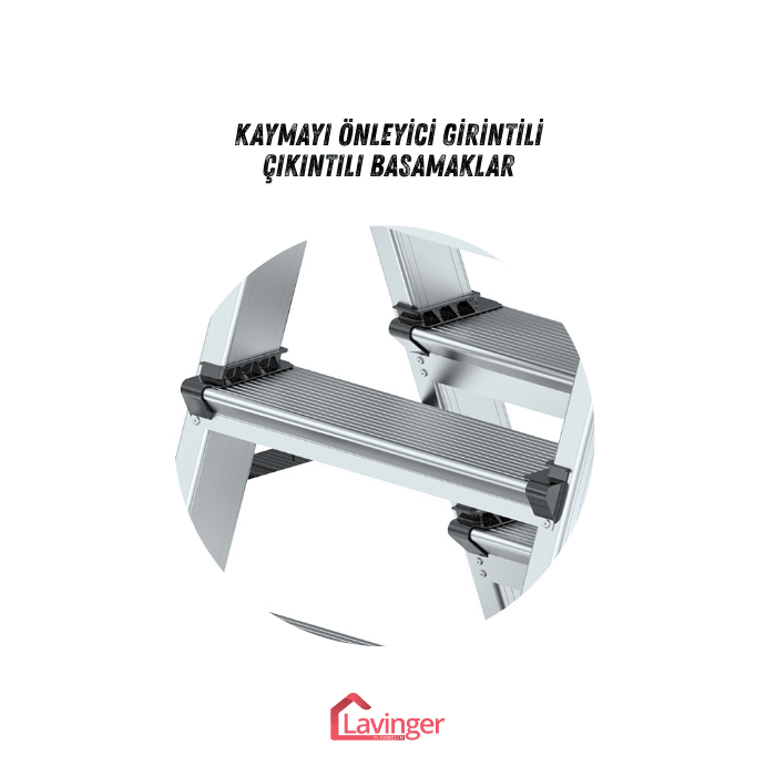 Lüks Alüminyum Çift Çıkışlı Merdiven