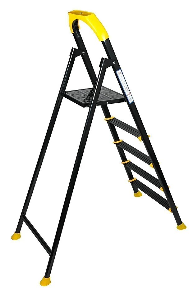 Zigana Hardy Özel Tasarım Hafif Merdiven (Kaymaz Papuçlu) Paslanmaz Katlanır