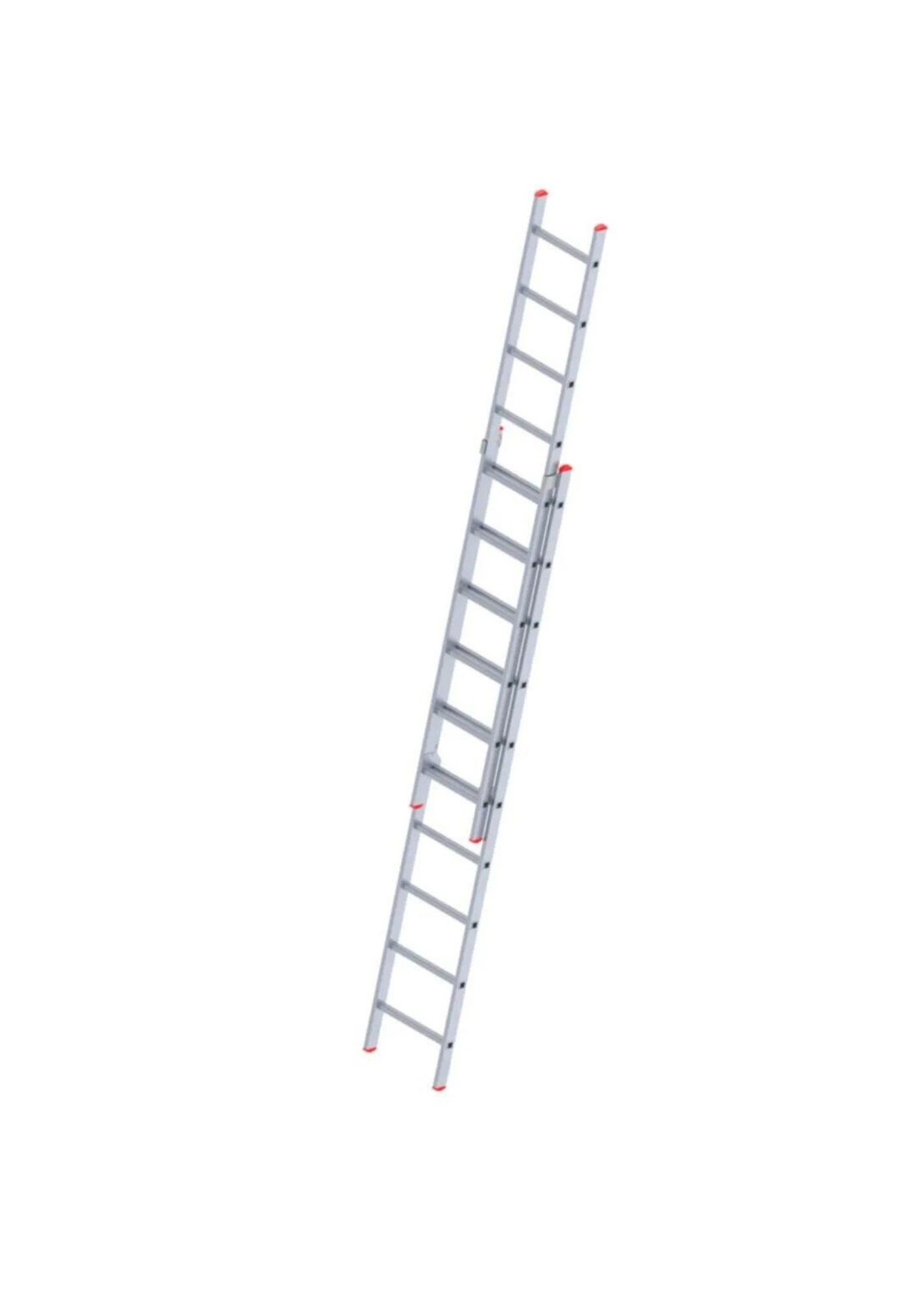 İki Parçalı 10 Basamaklı Sürgülü 2x3=6 Metre Alüminyum Merdiven