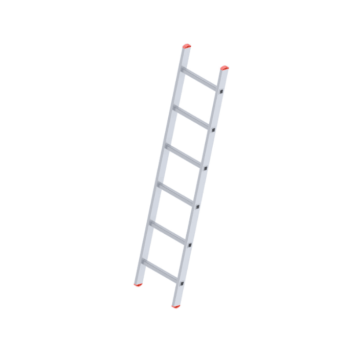 Tek Parça 6 Basamaklı 2 Metre Alüminyum Ptt Merdiven