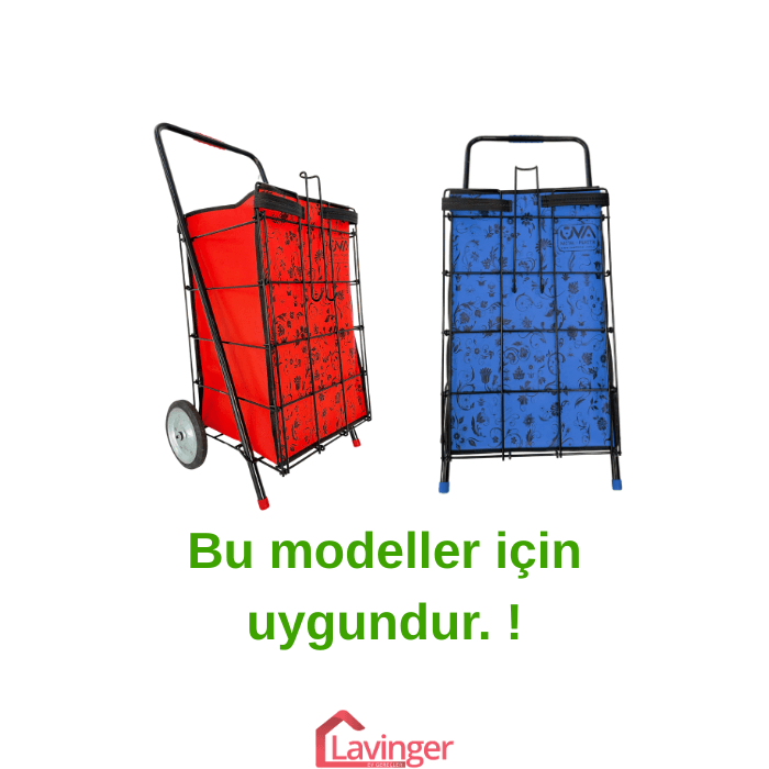 Pazar Arabası Yedek Çantası Telli Model İçin