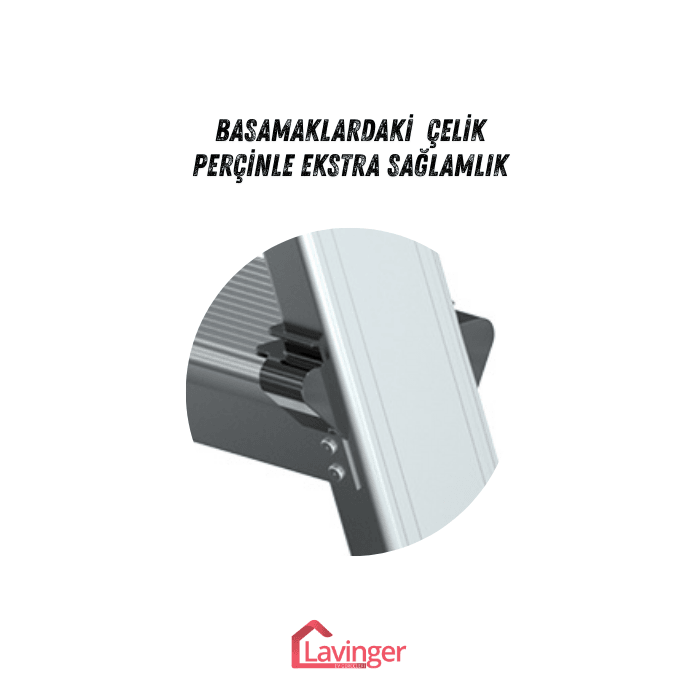 Lüks Alüminyum Çift Çıkışlı Merdiven