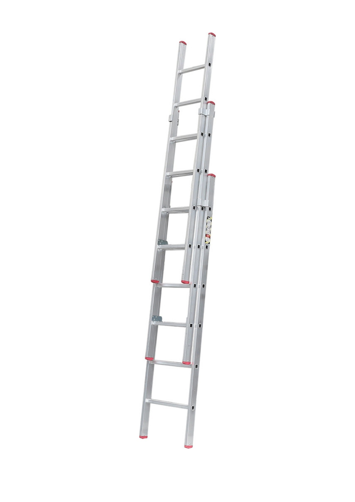 Üç Parçalı 6 Basamaklı Sürgülü 3x2=6 Metre Alüminyum Merdiven