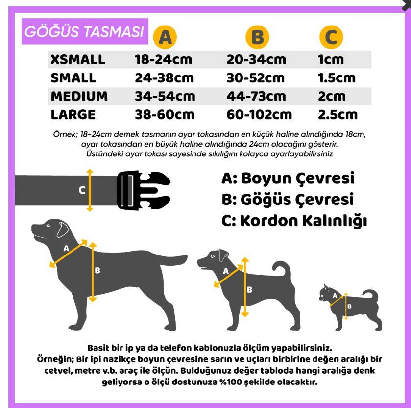 Sakura | Köpek Göğüs Tasması