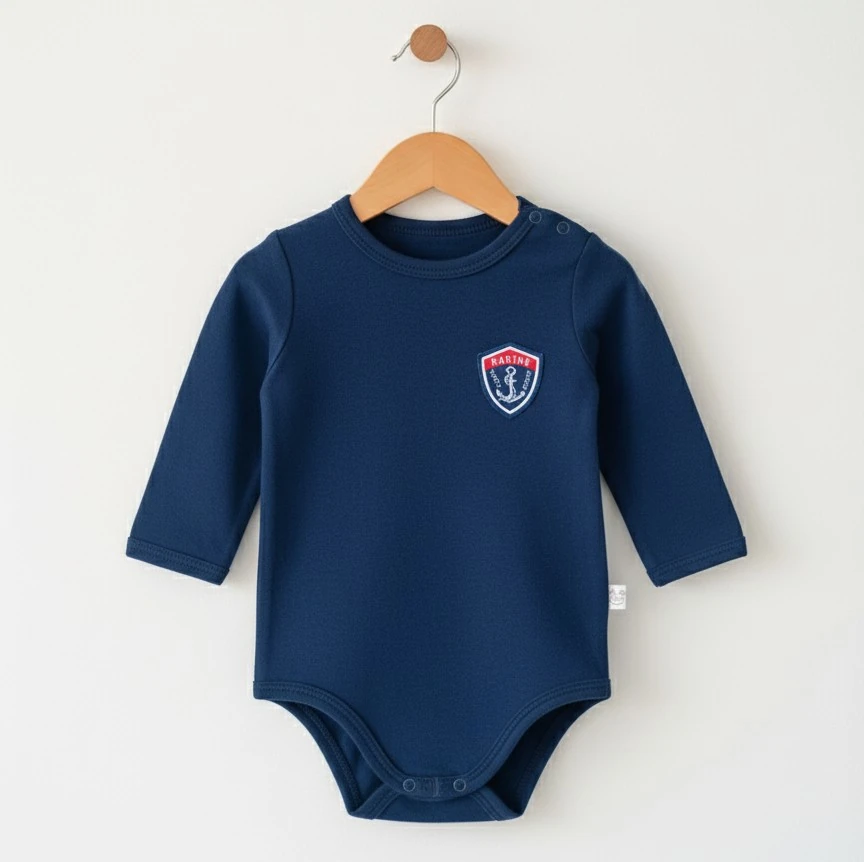  Uzun Kollu Erkek Bebek Body | Yenidoğan & Bebek Giyim