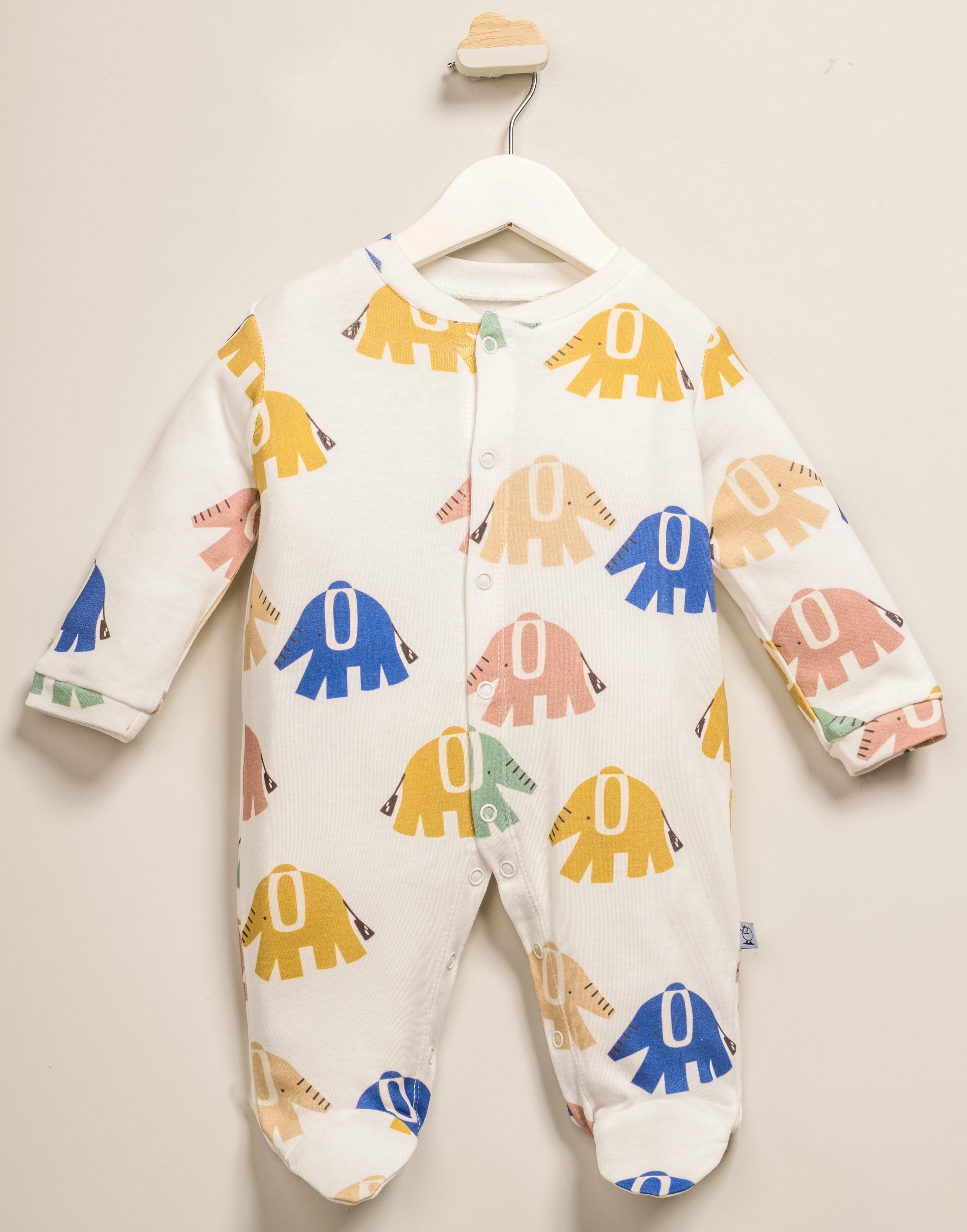 Fil Desenli Bebek Tulum | Yenidoğan & Bebek Giyim