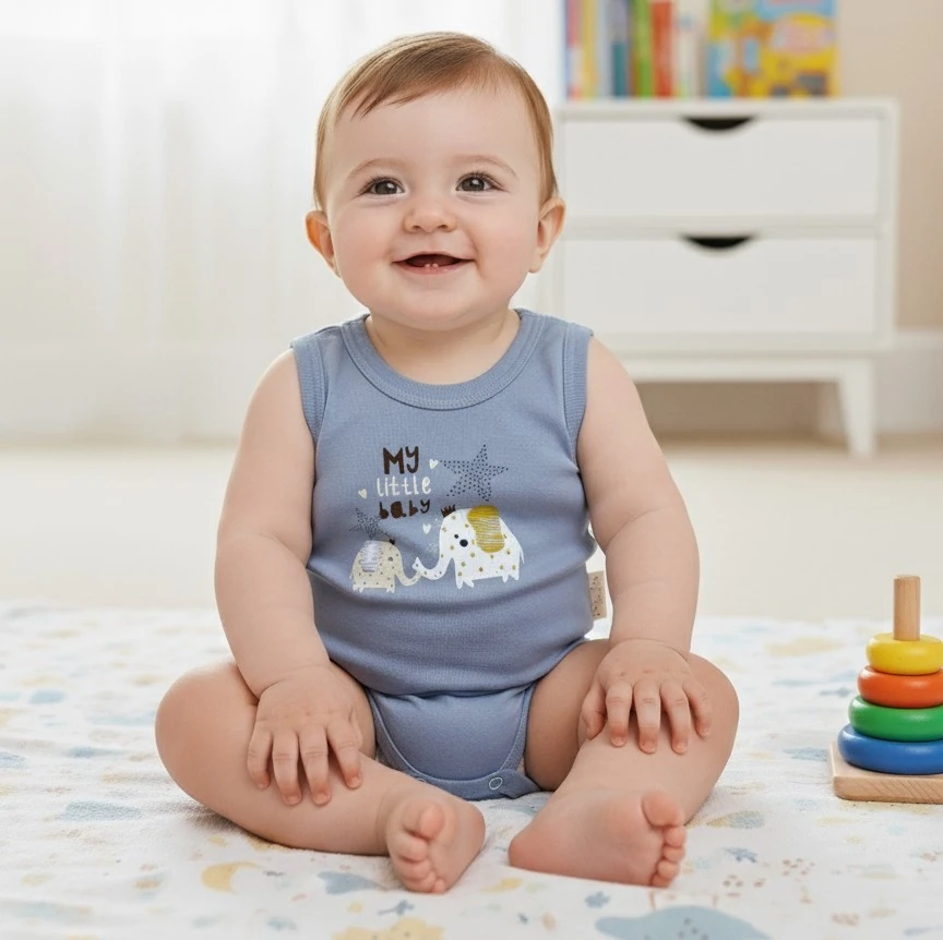 Fil Desenli Atlet Body | Bebek Giyim