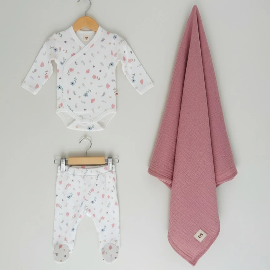3'lü Hastane Çıkış Seti | Yenidoğan & Bebek Giyim