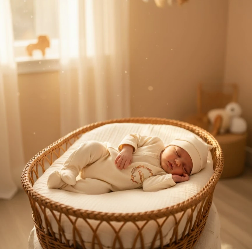 Sonbahar Desenli 2'li Tulum Set | Yenidoğan & Bebek Giyim