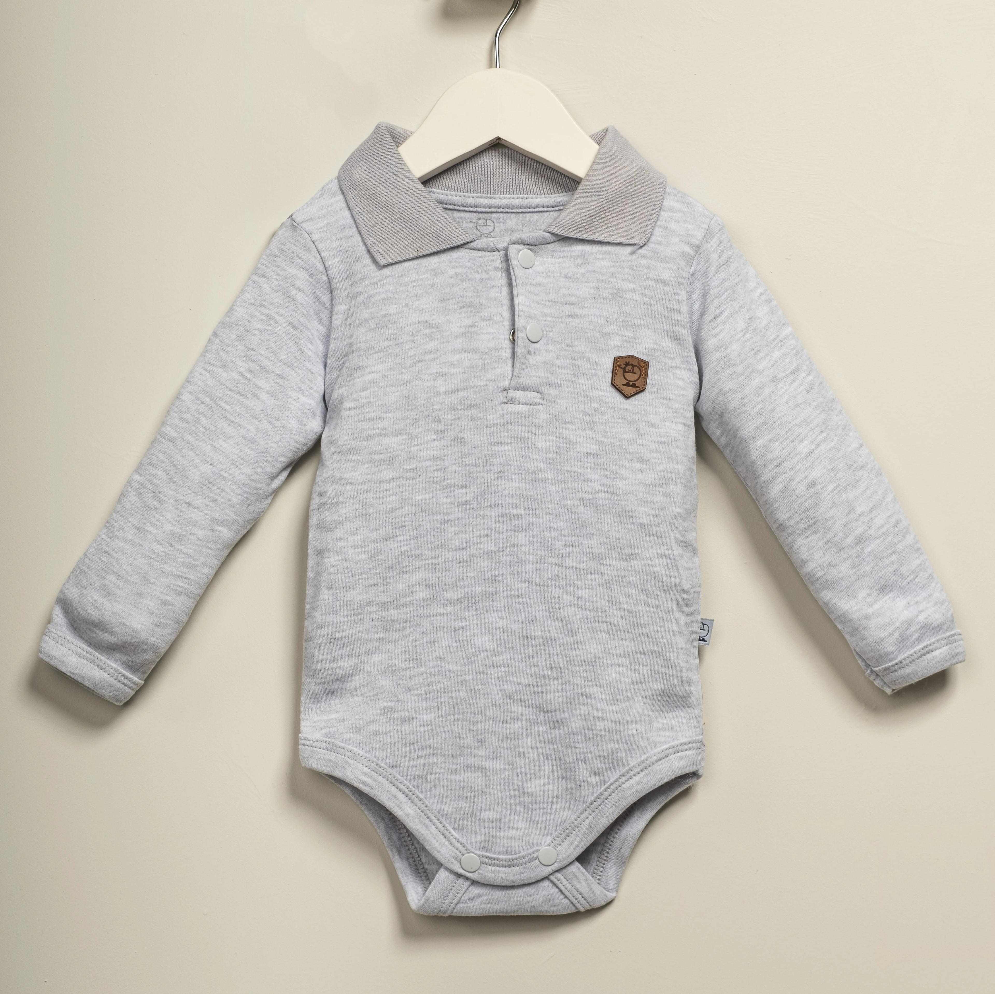Polo Yaka Uzun Kollu Erkek Bebek Body | Yenidoğan & Bebek Giyim