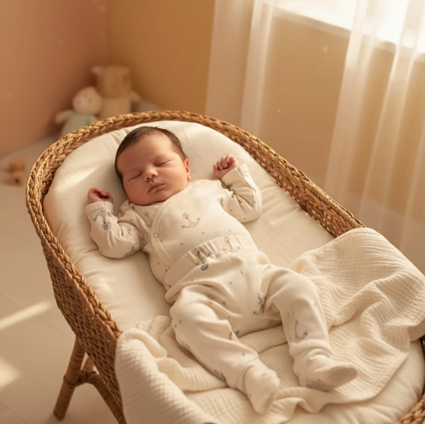 Çapa Desenli 3'lü Hastane Çıkış Seti | Yenidoğan & Bebek Giyim