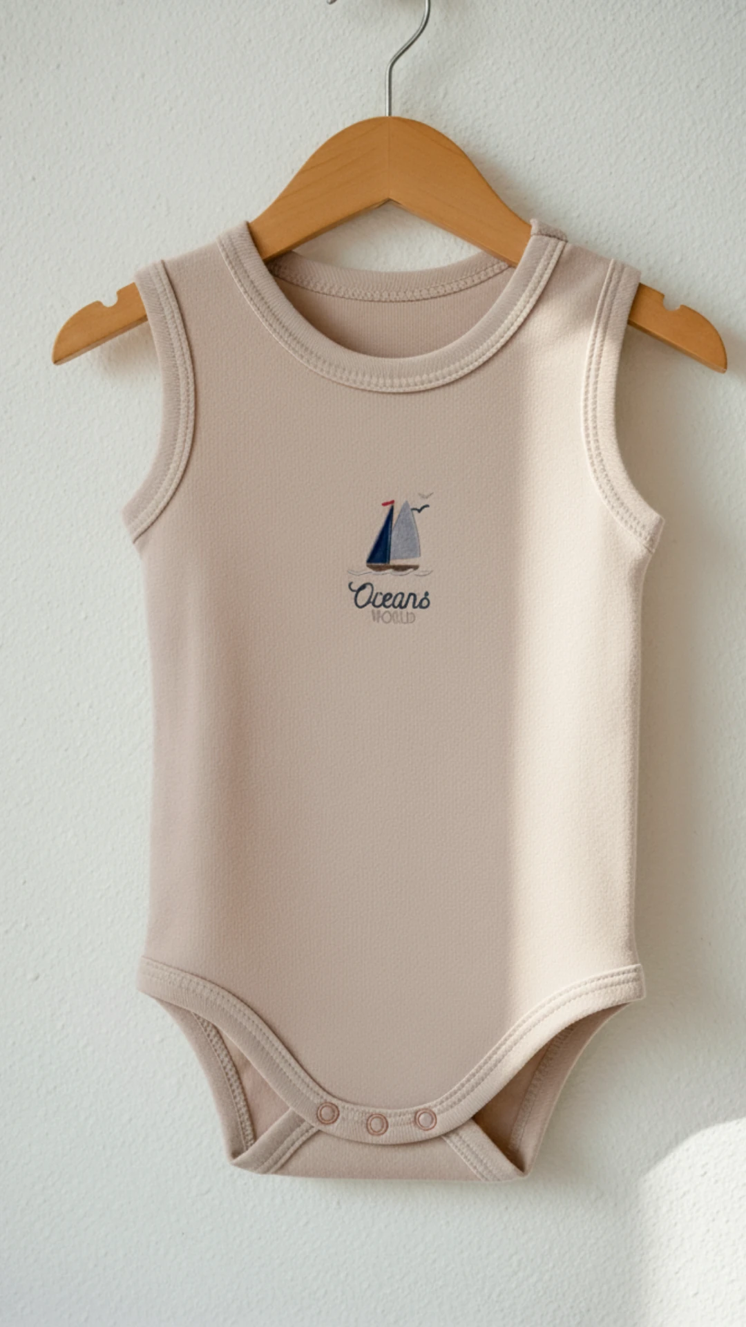 Yelken Desenli | Erkek Bebek Atlet | Çıtçıtlı Body | Yenidoğan & Bebek Giyim