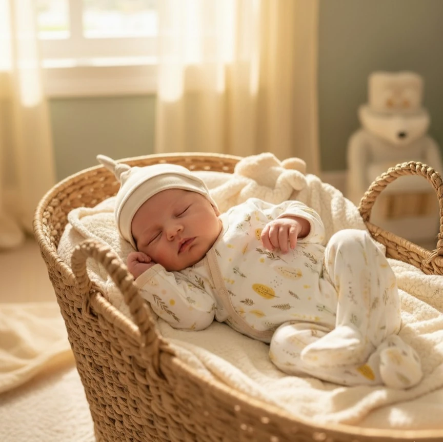 Yaprak - Çiçek Desenli 2'li Tulum Set | Kız Bebek Tulum | Yenidoğan & Bebek Giyim - Ekru