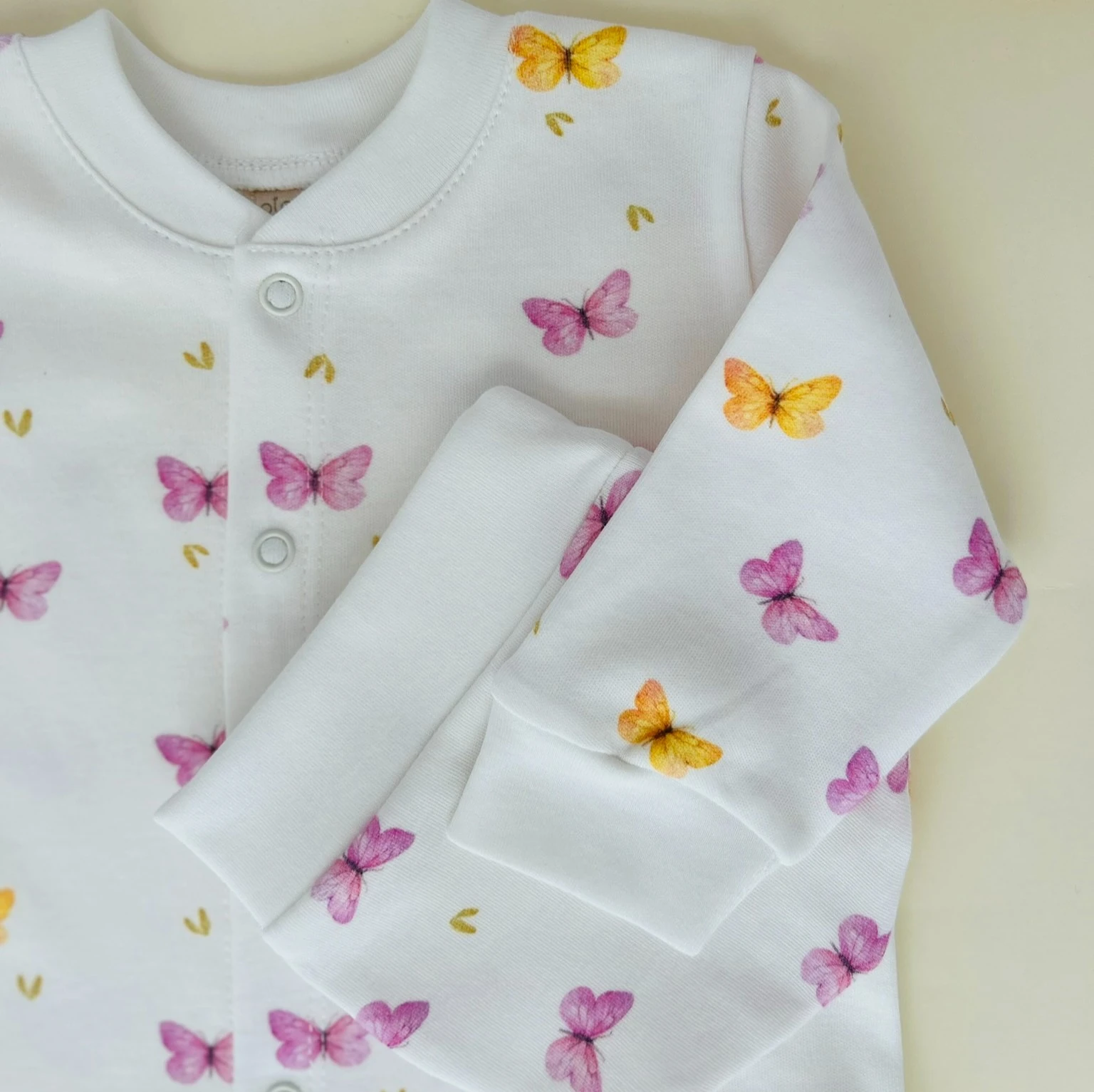 Kelebek Desenli 2'li Tulum Set | Kız Bebek Tulum | Yenidoğan & Bebek Giyim