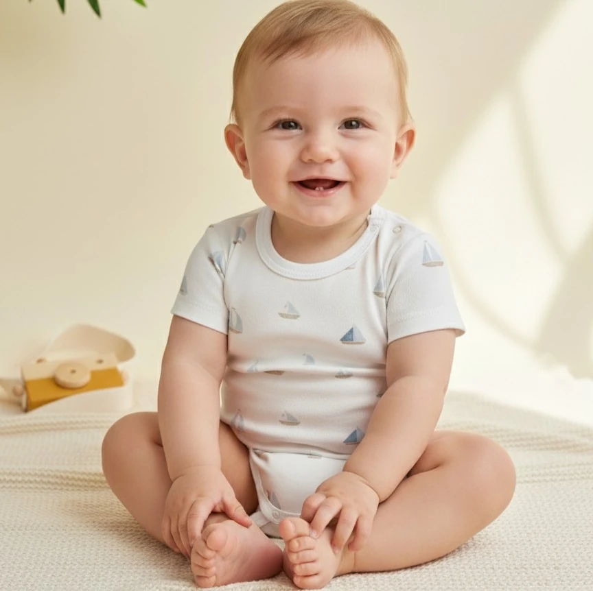 Kısa Kollu Bebek Body | Bebek Giyim