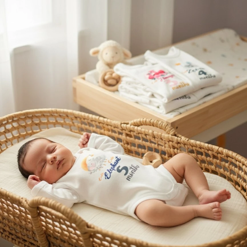 12'li Aylık Body Set | Yenidoğan & Bebek Giyim