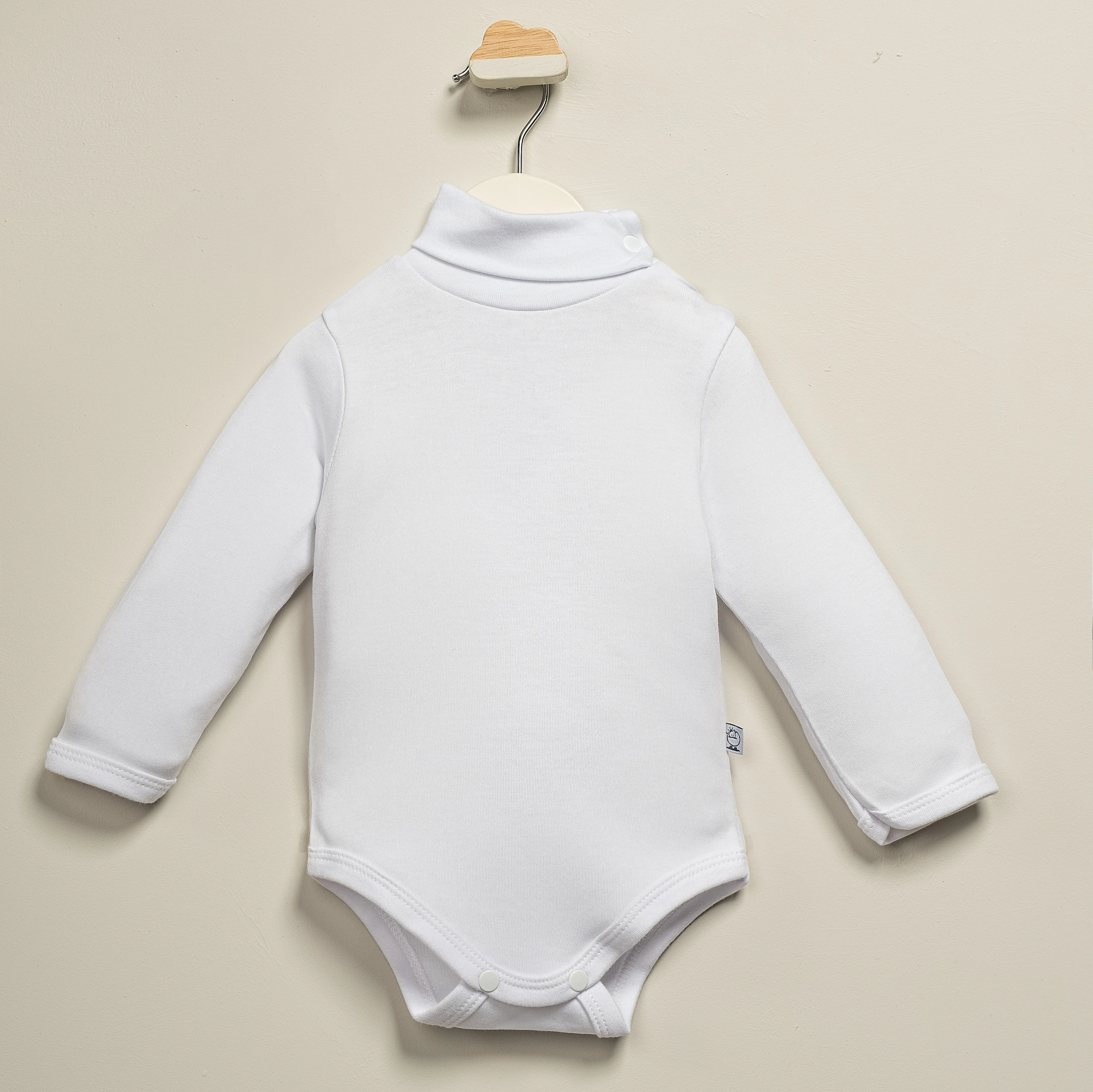 Boğazlı Uzun Kollu Unisex Bebek Body | Yenidoğan & Bebek Giyim