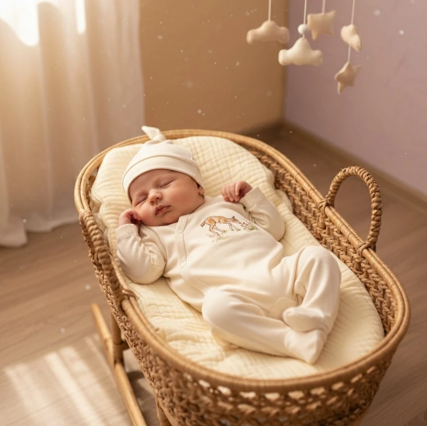 Ceylan Desenli Bebek Tulum | Yenidoğan & Bebek Giyim - Bej