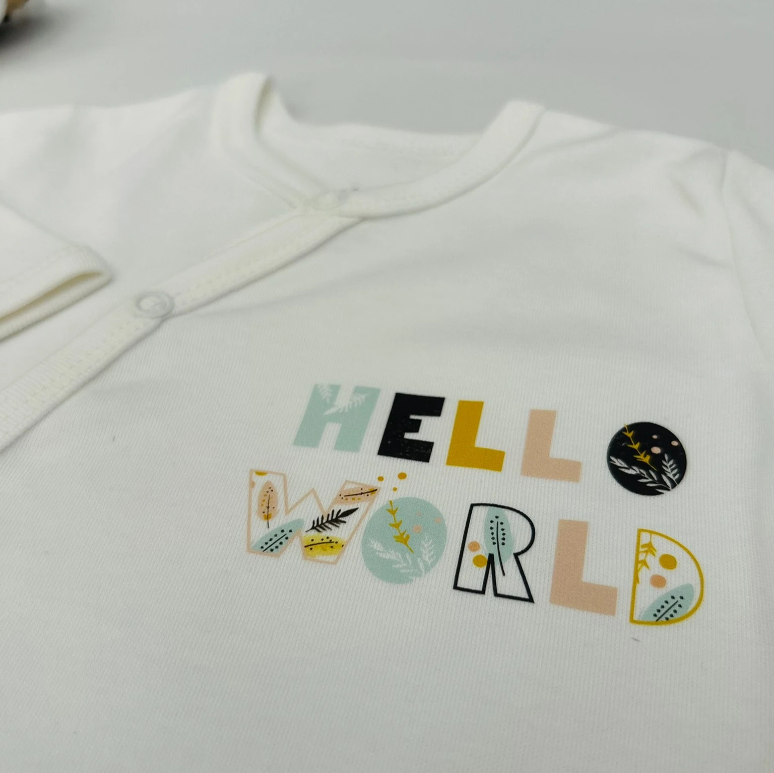 Bebek 2'li Tulum Set | Hello World Yazılı  | Yenidoğan & Bebek Giyim