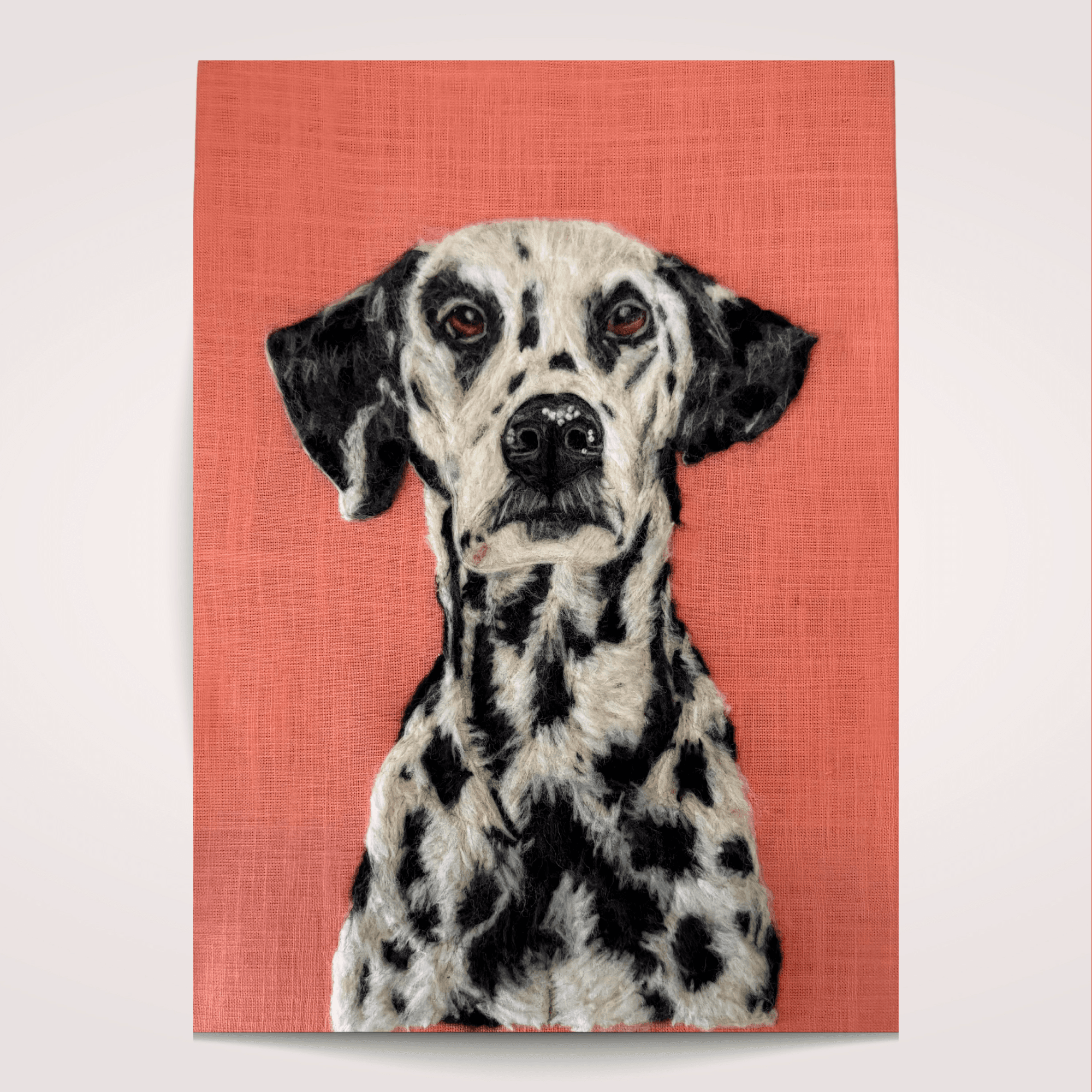 Dalmatian – Wool Portrait (25x35 cm)