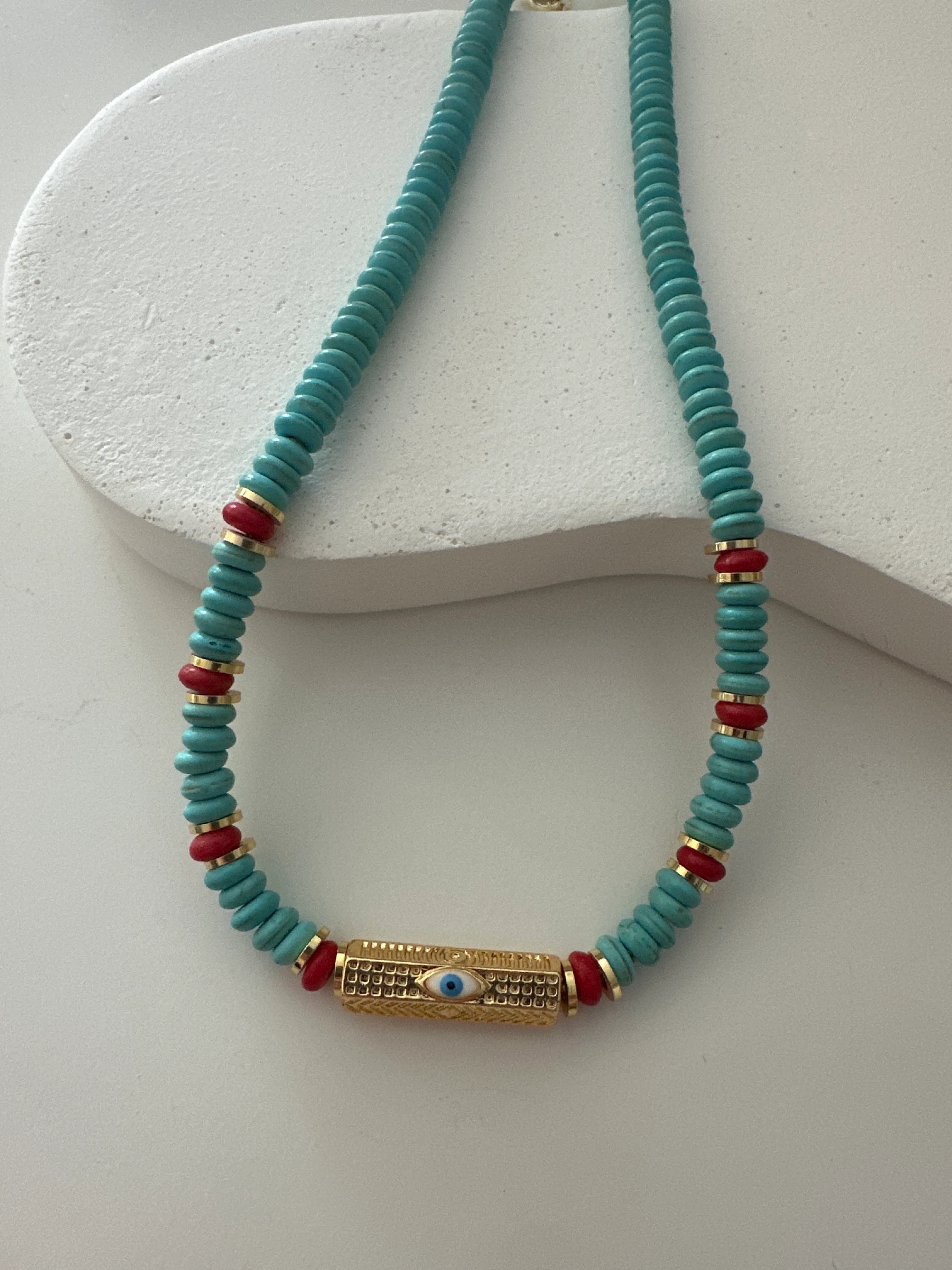 Göz Boncuk Kolye Mavi