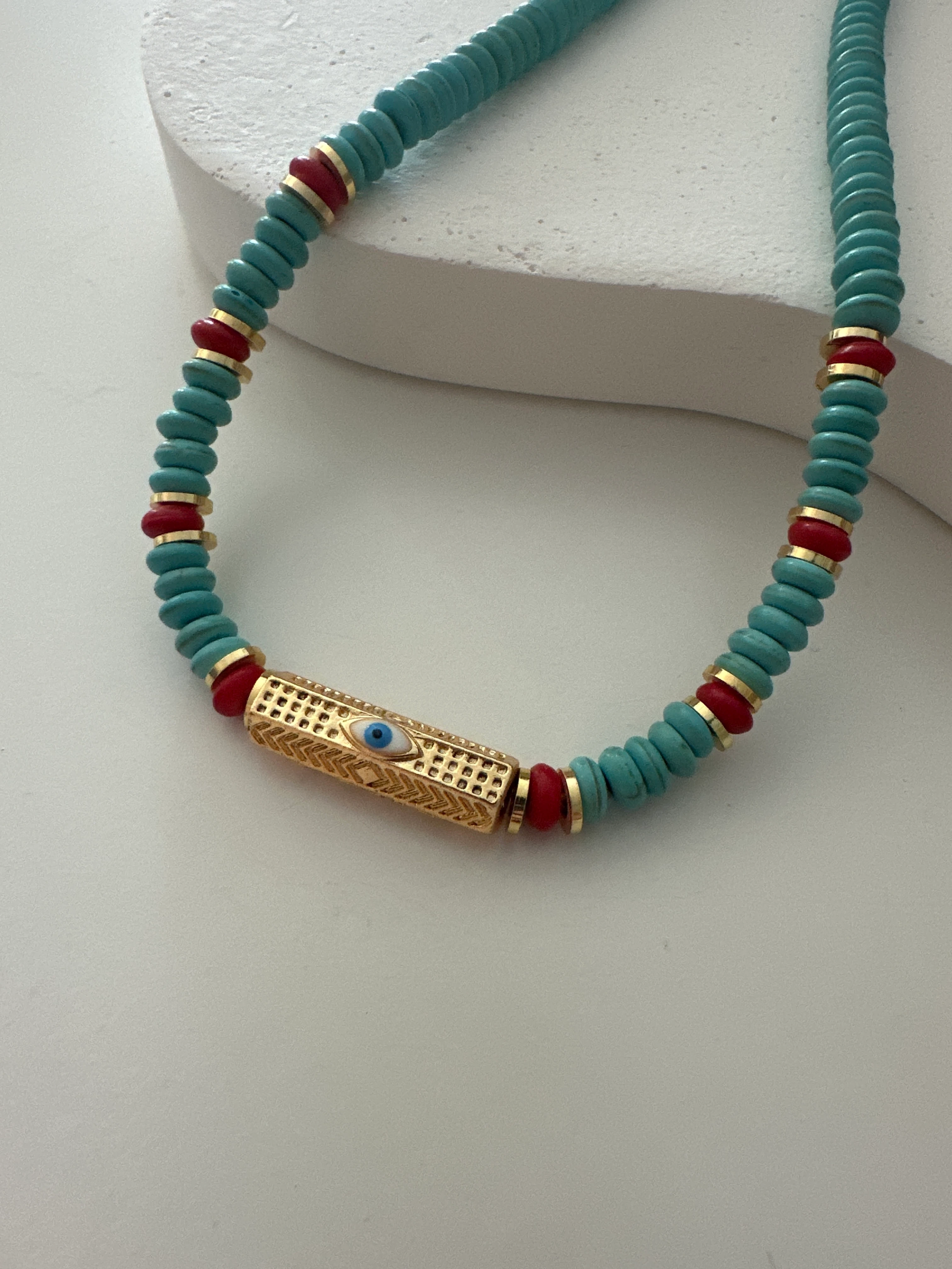 Göz Boncuk Kolye Mavi