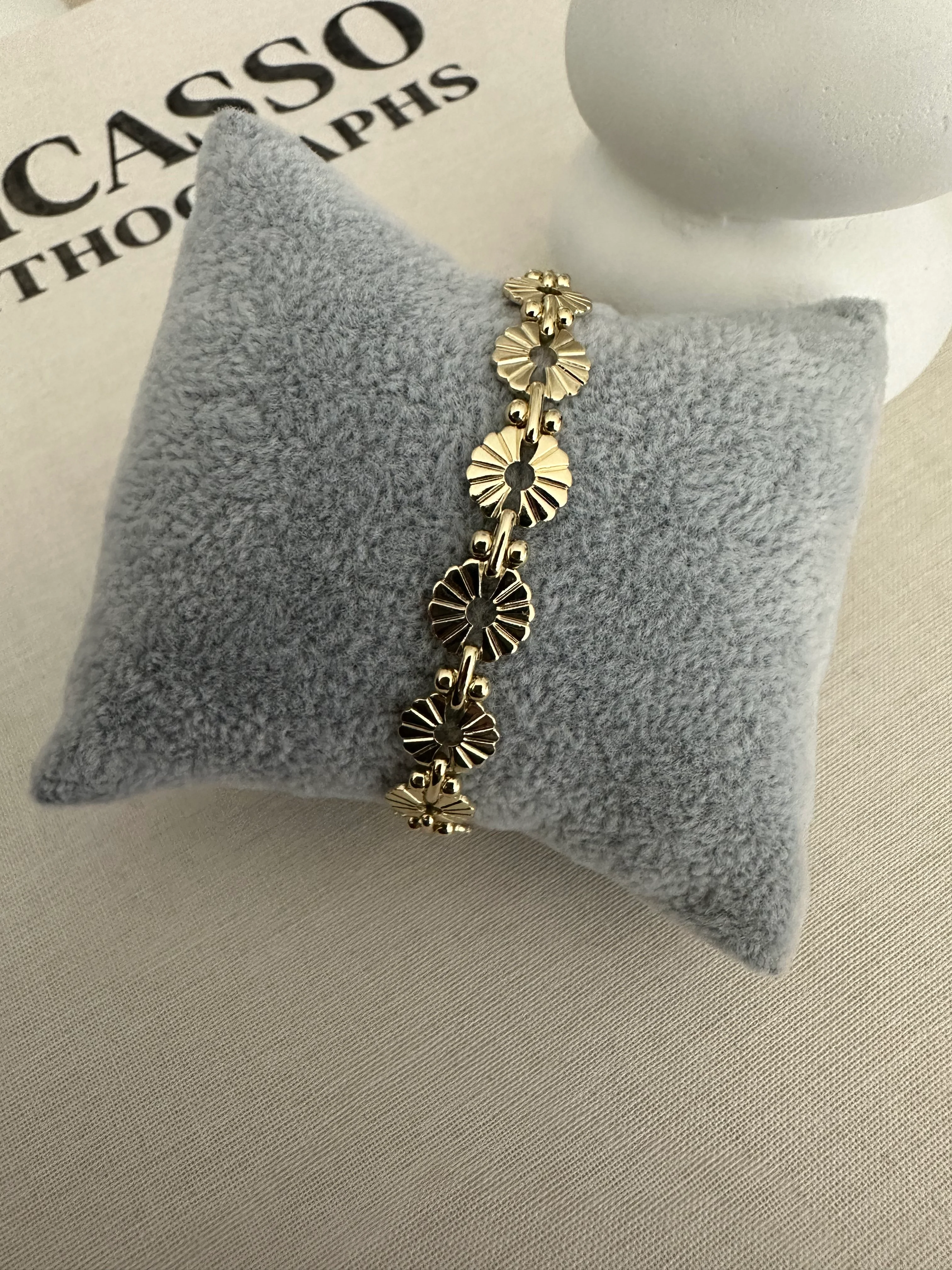 Pul Çiçek Bileklik