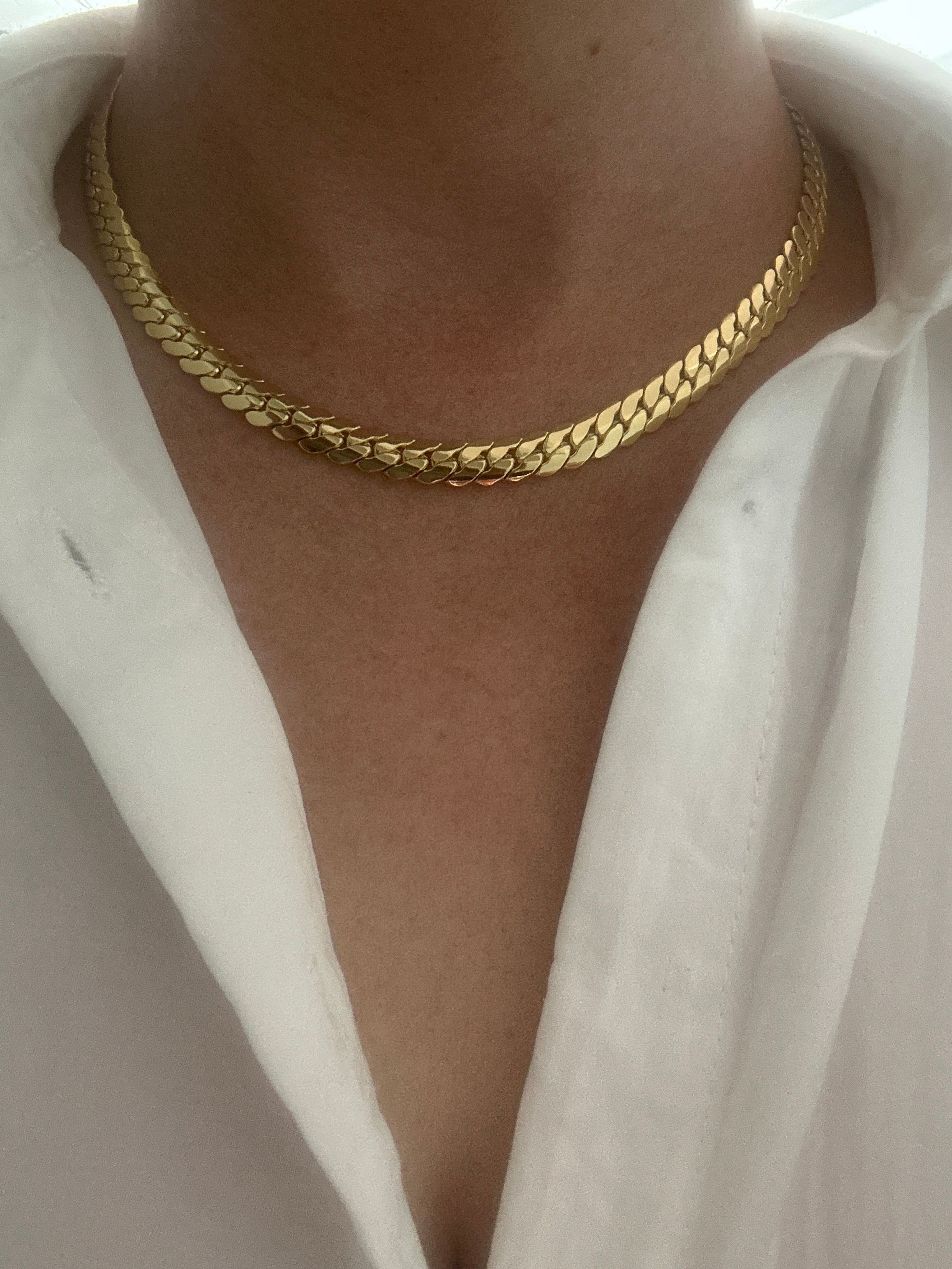 18K Choker Zincir