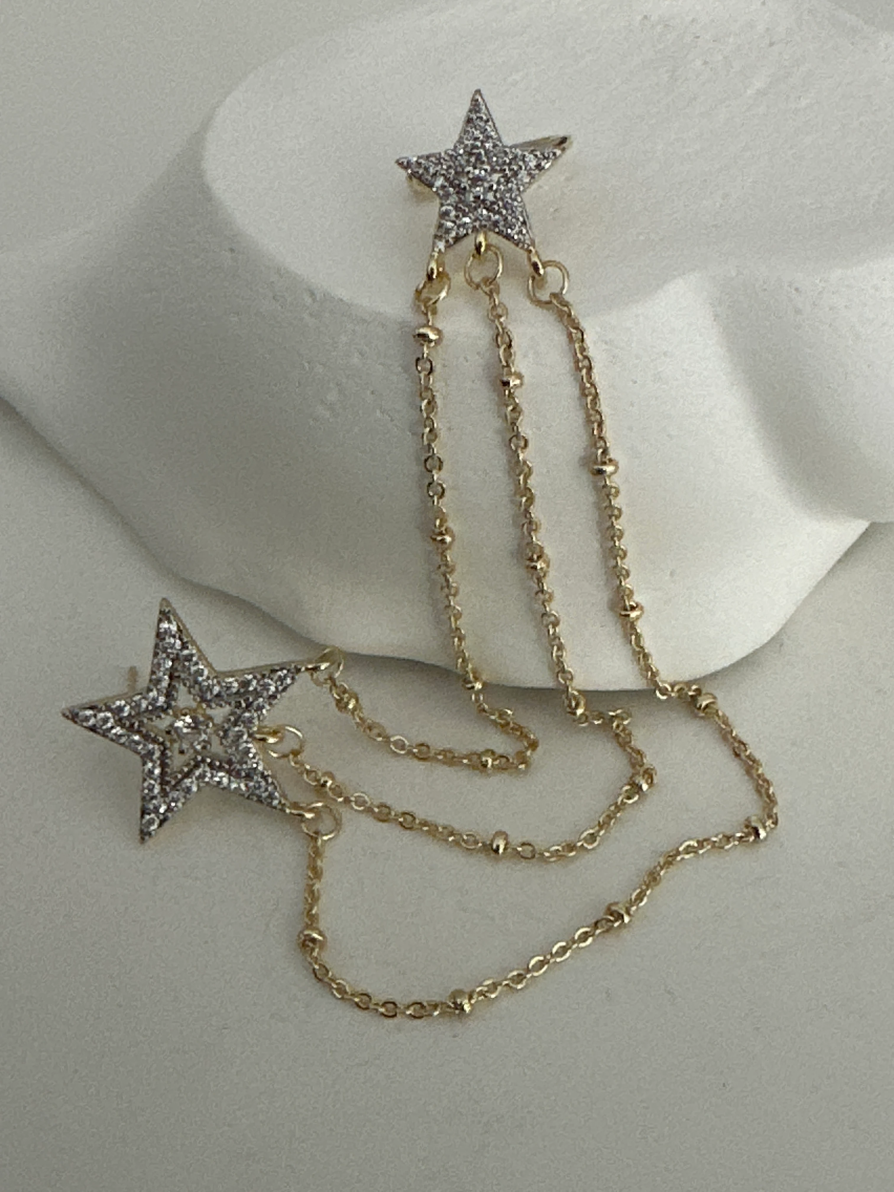 Yıldız İkili Küpe