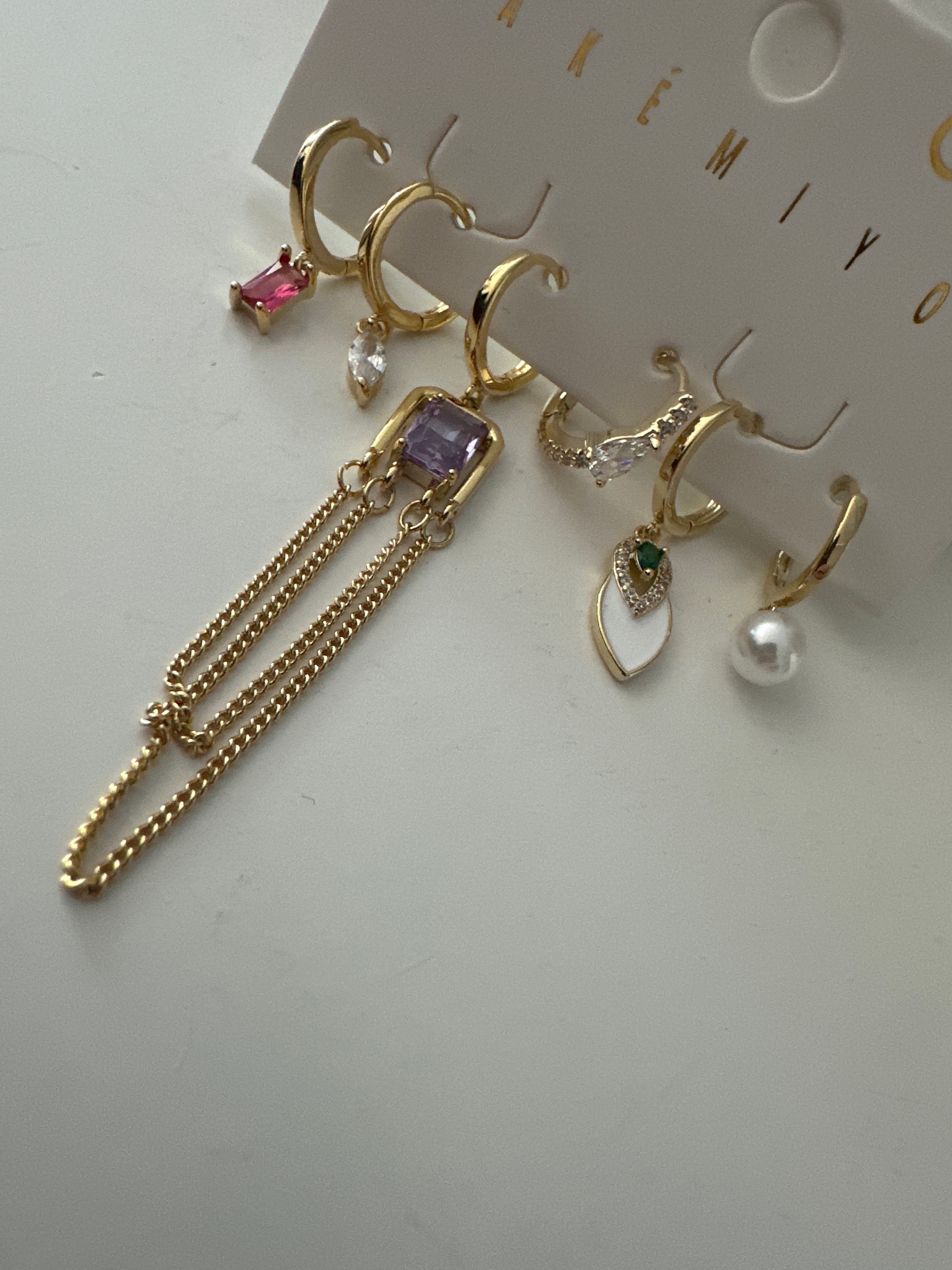 6’lı Renkli Set Küpe